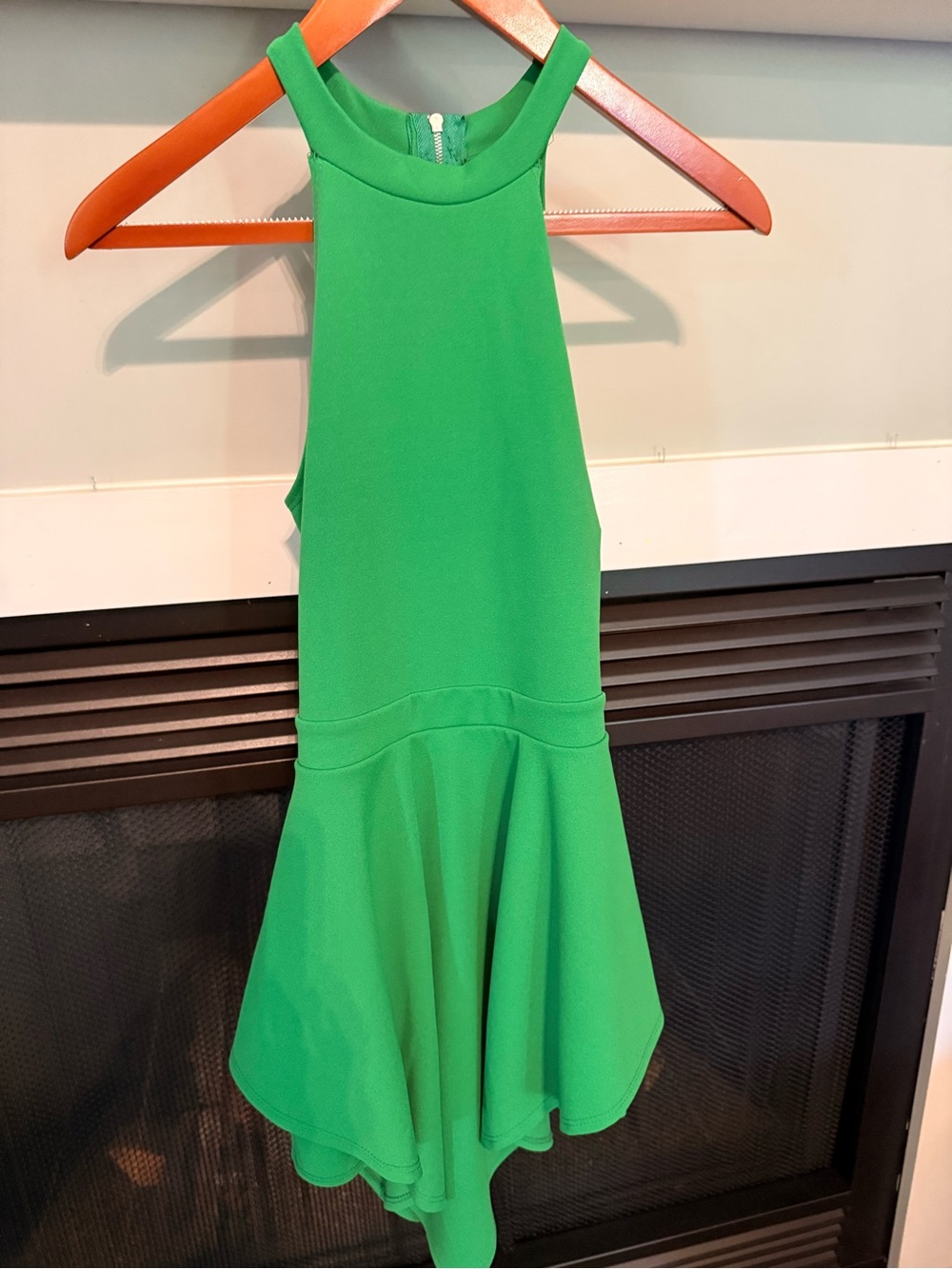 Brand “ B” size medium. Beautiful green open back romper
